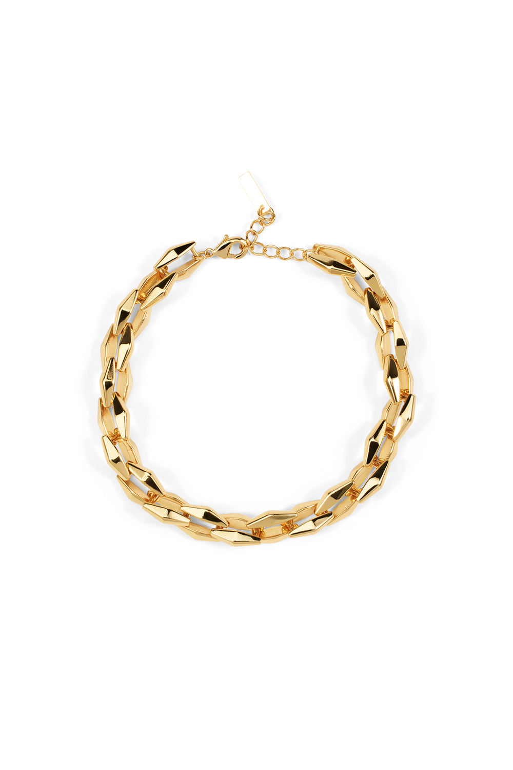 Image of Bracelets. Productname: Angular Chain Bracelet in GOLD colour by brand - Manning Cartell