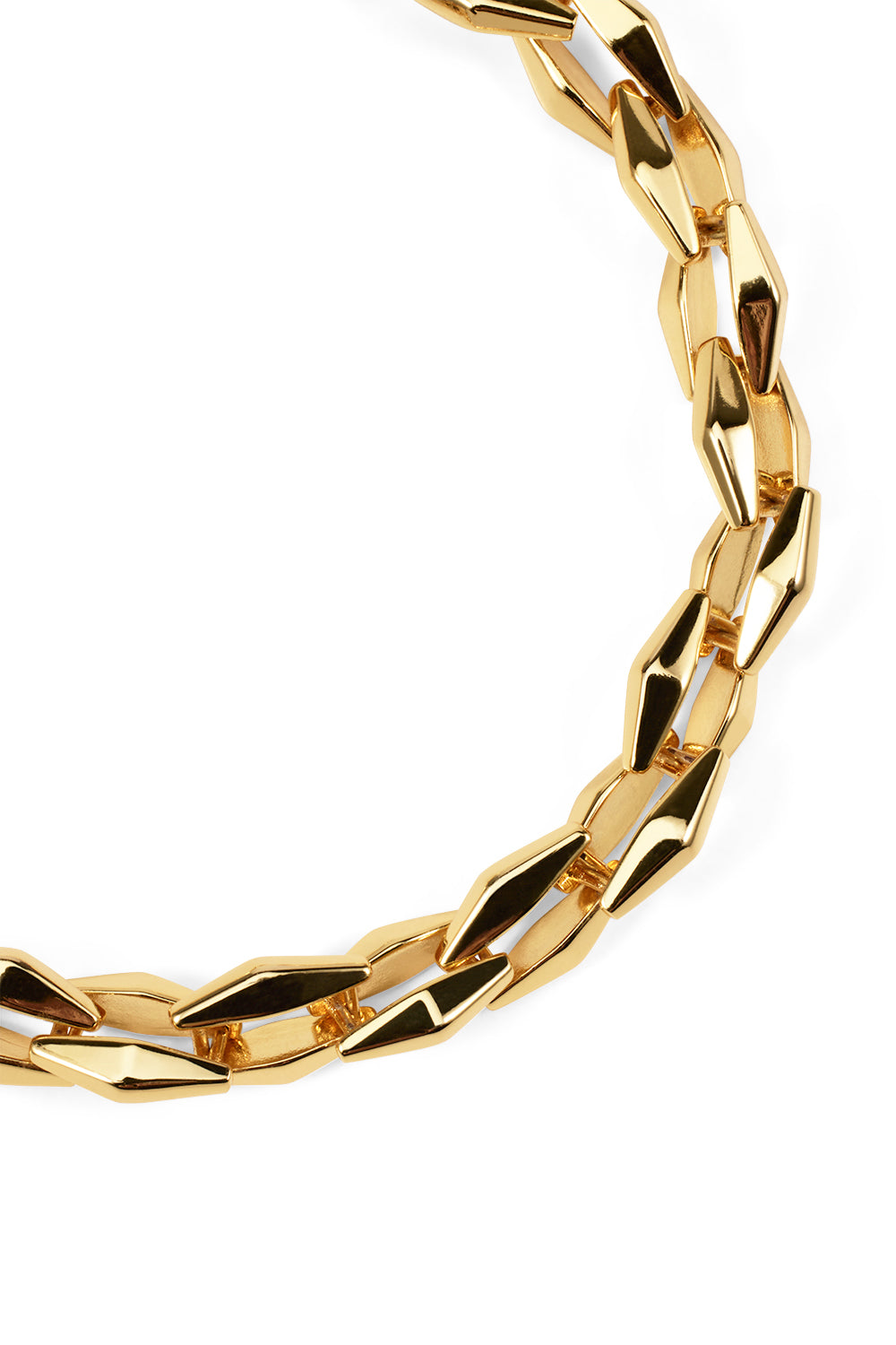 Angular Chain Bracelet (Gold)