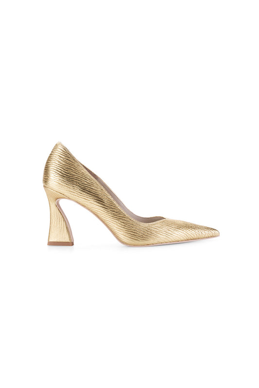 Image of Shoes. Productname: Fine Finisher Pump in GOLD colour by brand - Manning Cartell