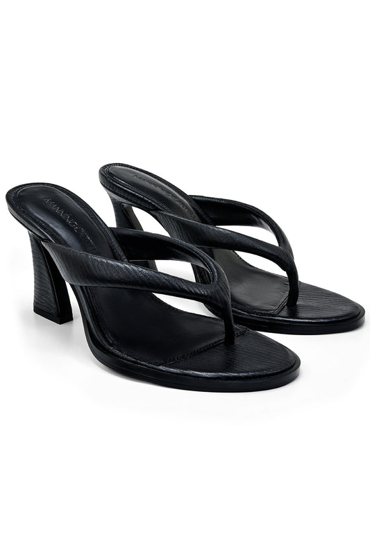 Fine Finisher Thong Heel (Black)