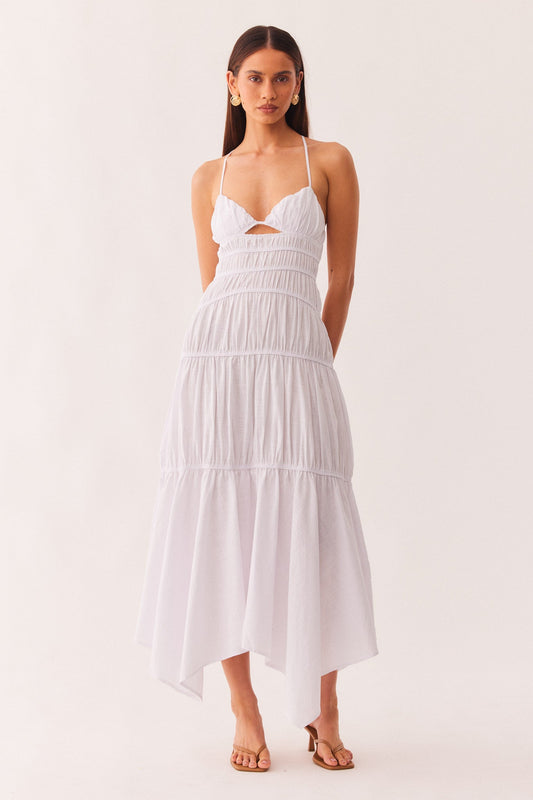 Image of Dresses. Productname: SNDYS TAHLIA MAXI DRESS in White colour by brand - SNDYS