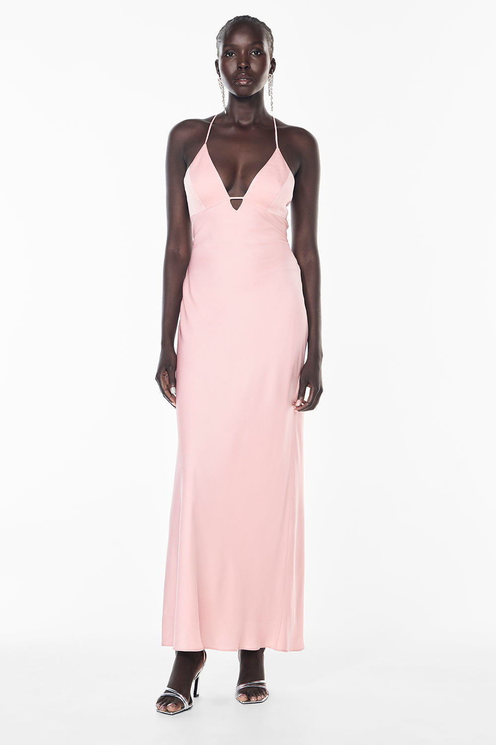Time To Shine Slip Dress (Pastel Pink)