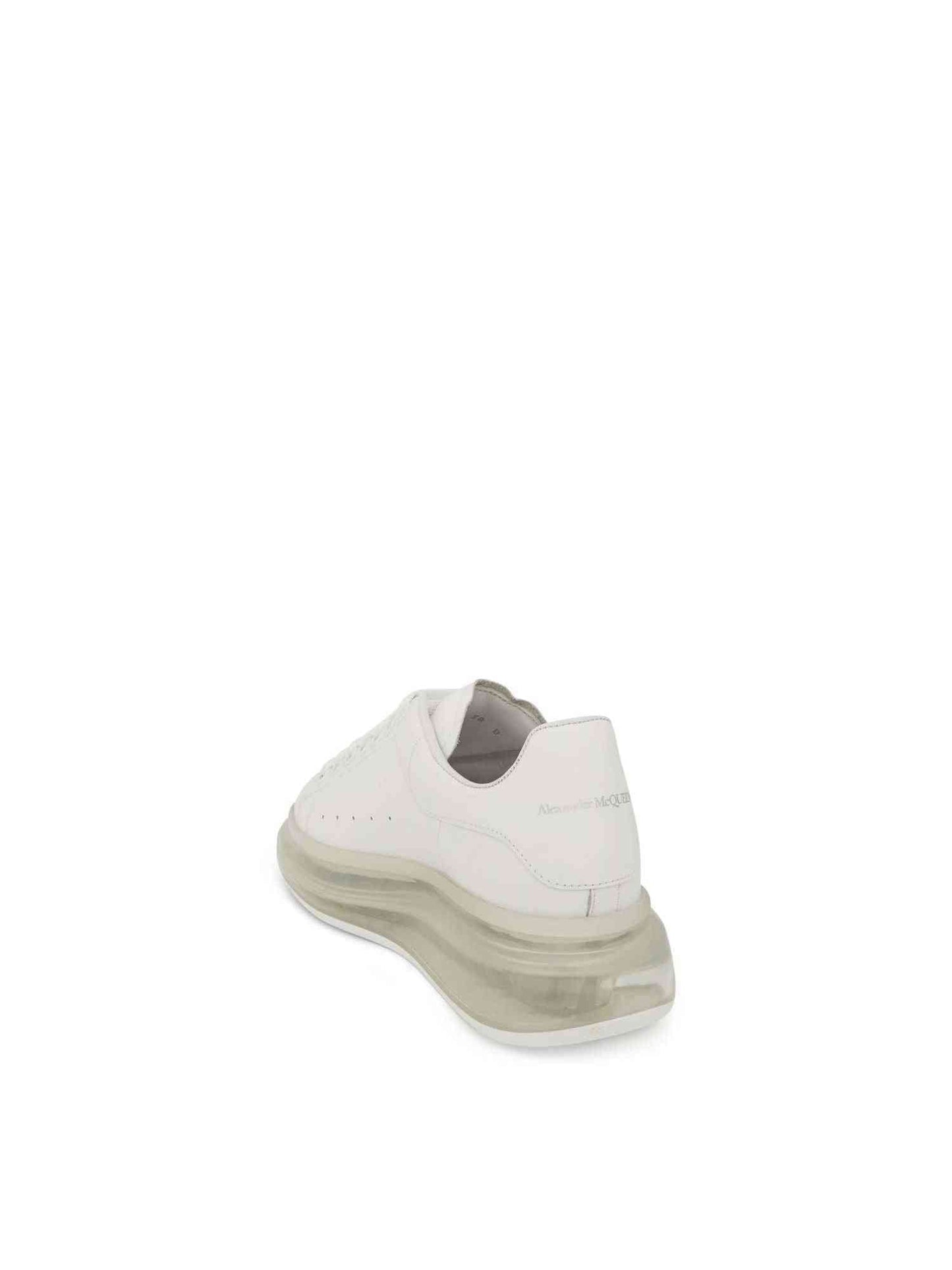 ALEXANDER MCQUEEN Larry Transparent Sole Sneakers (White)