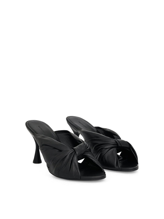BALENCIAGA Drapy 80Mm Mule Sandal (Black)