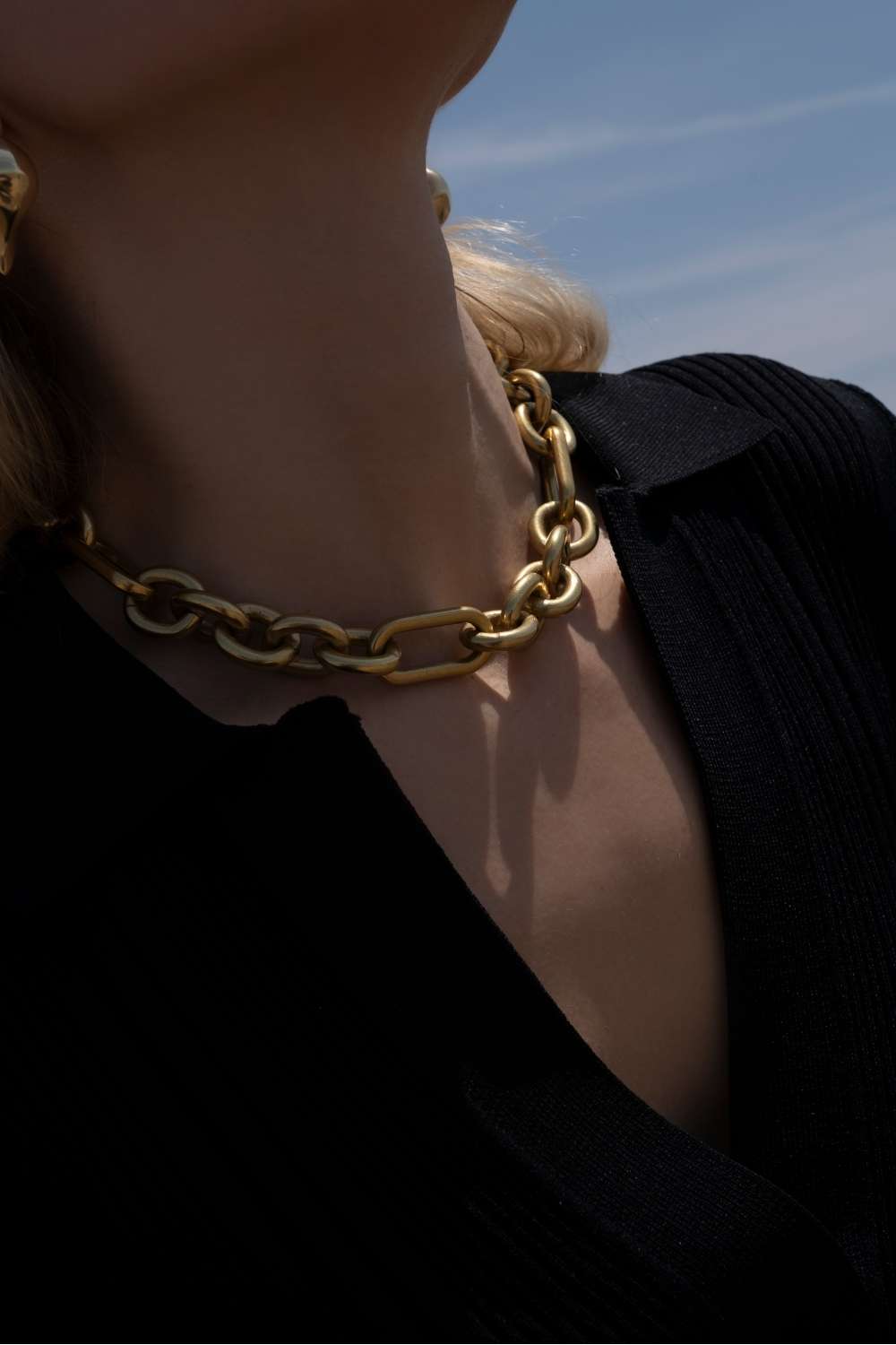 Fob Chain Necklace (Brass)