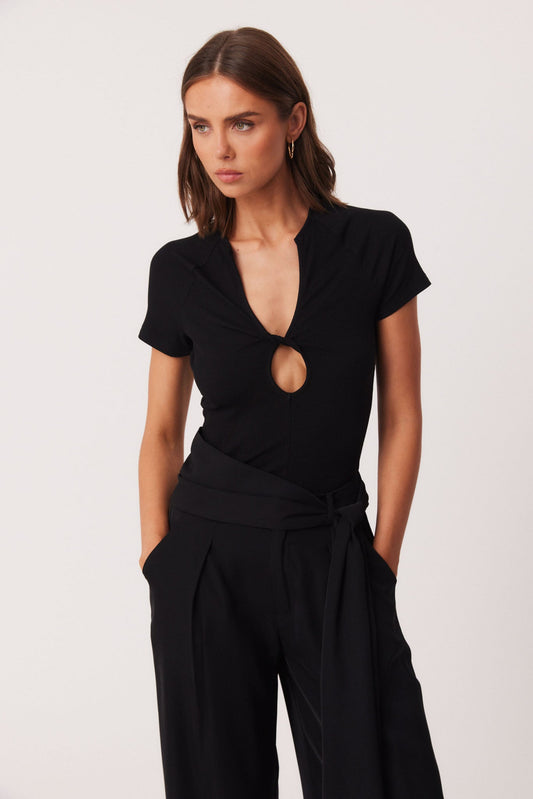 Image of T-Shirts. Productname: SNDYS FELIX TOP in Black colour by brand - SNDYS