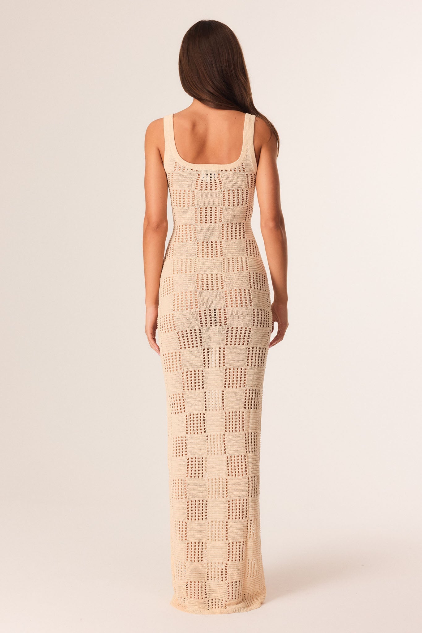SNDYS BREANNA SHIMMER MAXI DRESS (Cream)