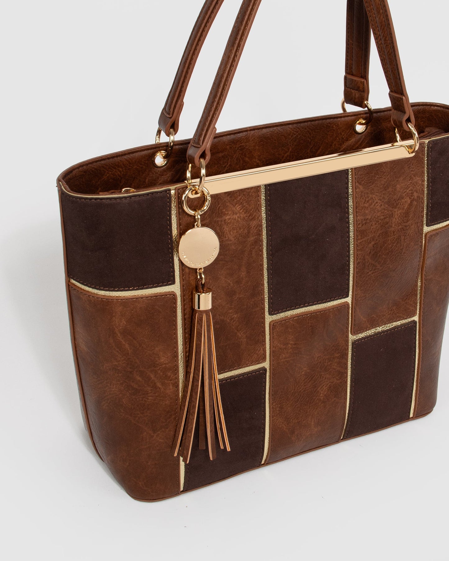 Colette by Colette Hayman Erica Limited Edition Panel Tote Bag (Brown)