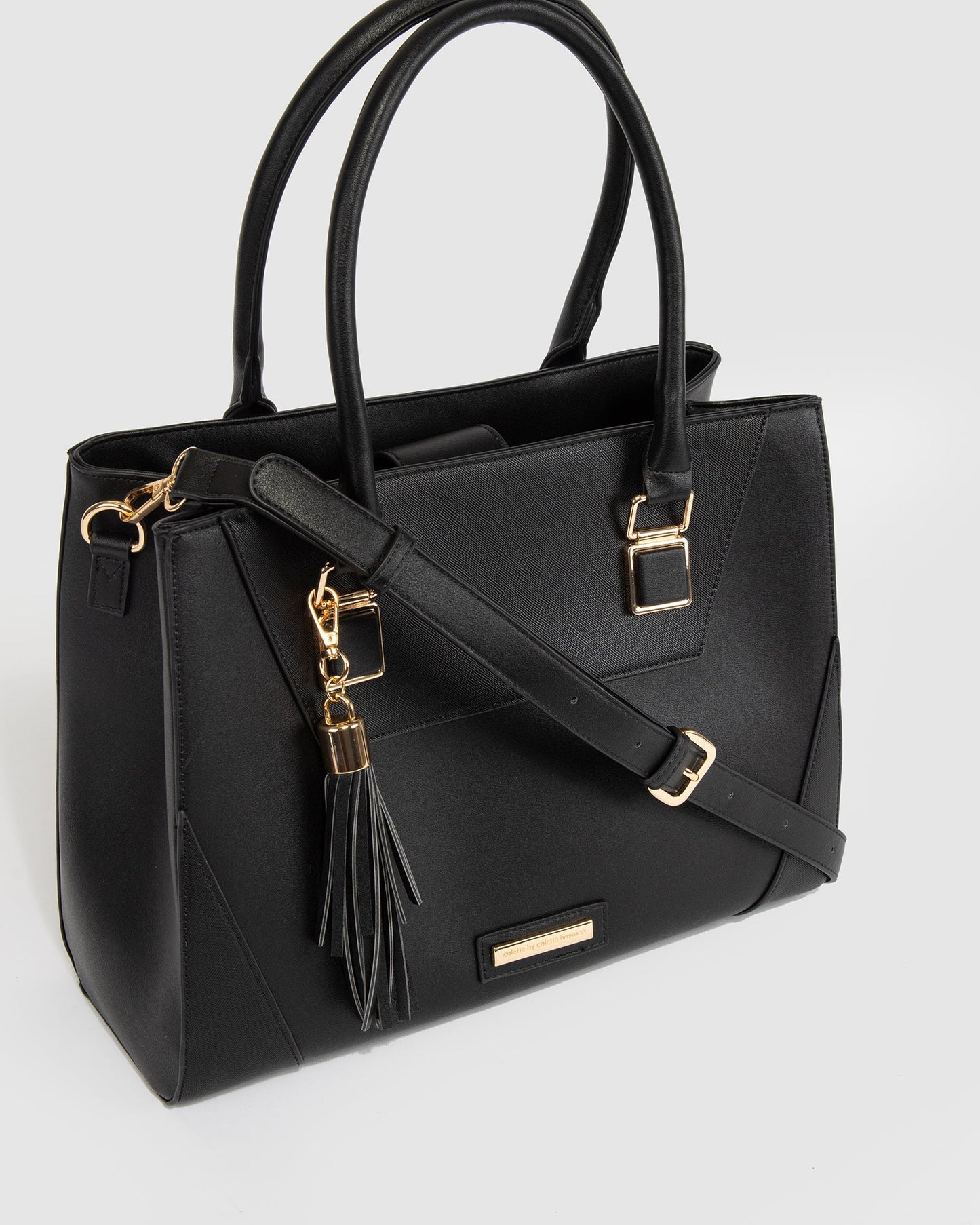 Colette by Colette Hayman Demi Panel Tote Bag (Black)
