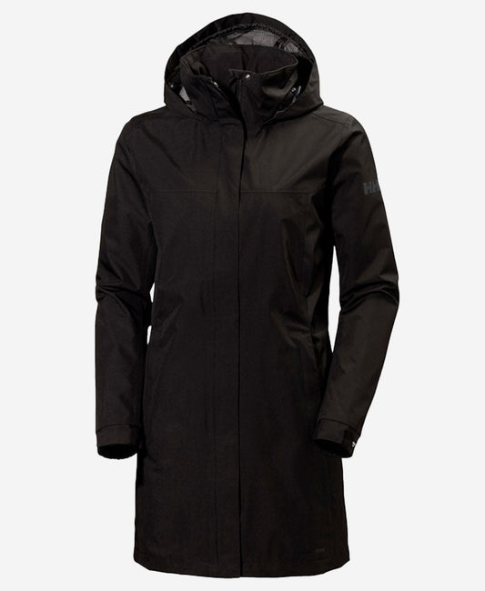 Image of Coats & Jackets. Product name - W ADEN LONG JACKET, Black in Black colour by brand - Helly Hansen