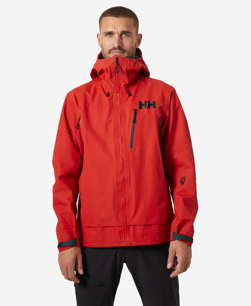 Image of Coats & Jackets. Product name - ODIN 9 WORLDS INFINITY 3L JACKET, Infinity red in Infinity Red colour by brand - Helly Hansen