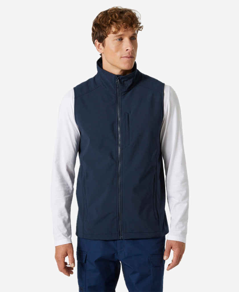 Image of Coats & Jackets. Product name - PARAMOUNT SOFTSHELL VEST, Navy in Navy colour by brand - Helly Hansen