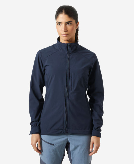 Image of Coats & Jackets. Product name - W PARAMOUNT SOFTSHELL JACKET, Navy in Navy colour by brand - Helly Hansen