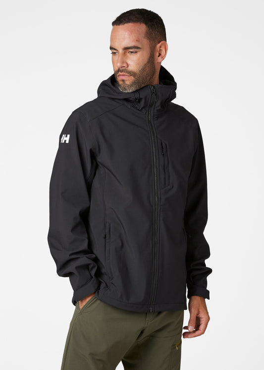 Image of Coats & Jackets. Product name - PARAMOUNT HOODED SOFTSHELL JACKET, Black in Black colour by brand - Helly Hansen