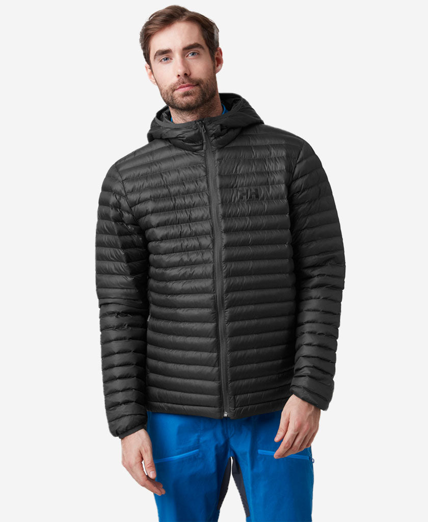 Image of Coats & Jackets. Product name - SIRDAL HOODED INSULATOR JACKET, Black in Black colour by brand - Helly Hansen