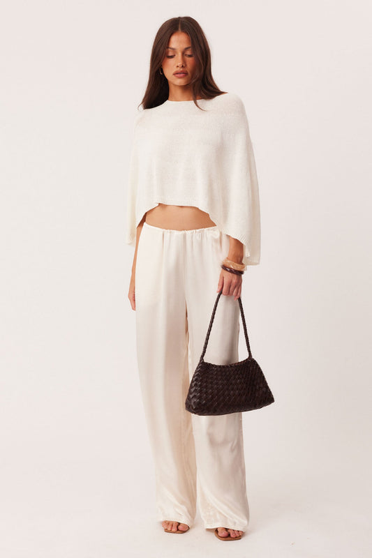 SNDYS WOVEN HANDBAG (Chocolate)