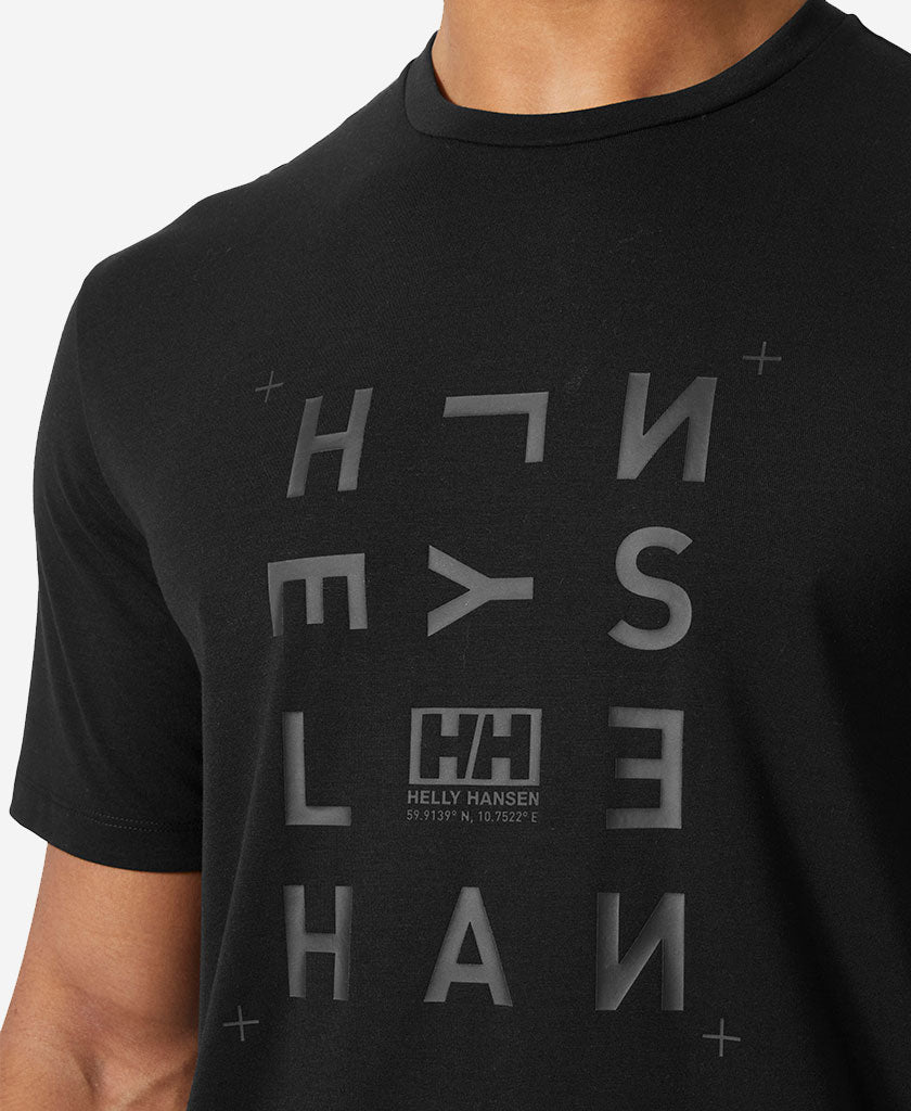 Helly Hansen SKOG RECYCLED GRAPHIC T-SHIRT (Black)