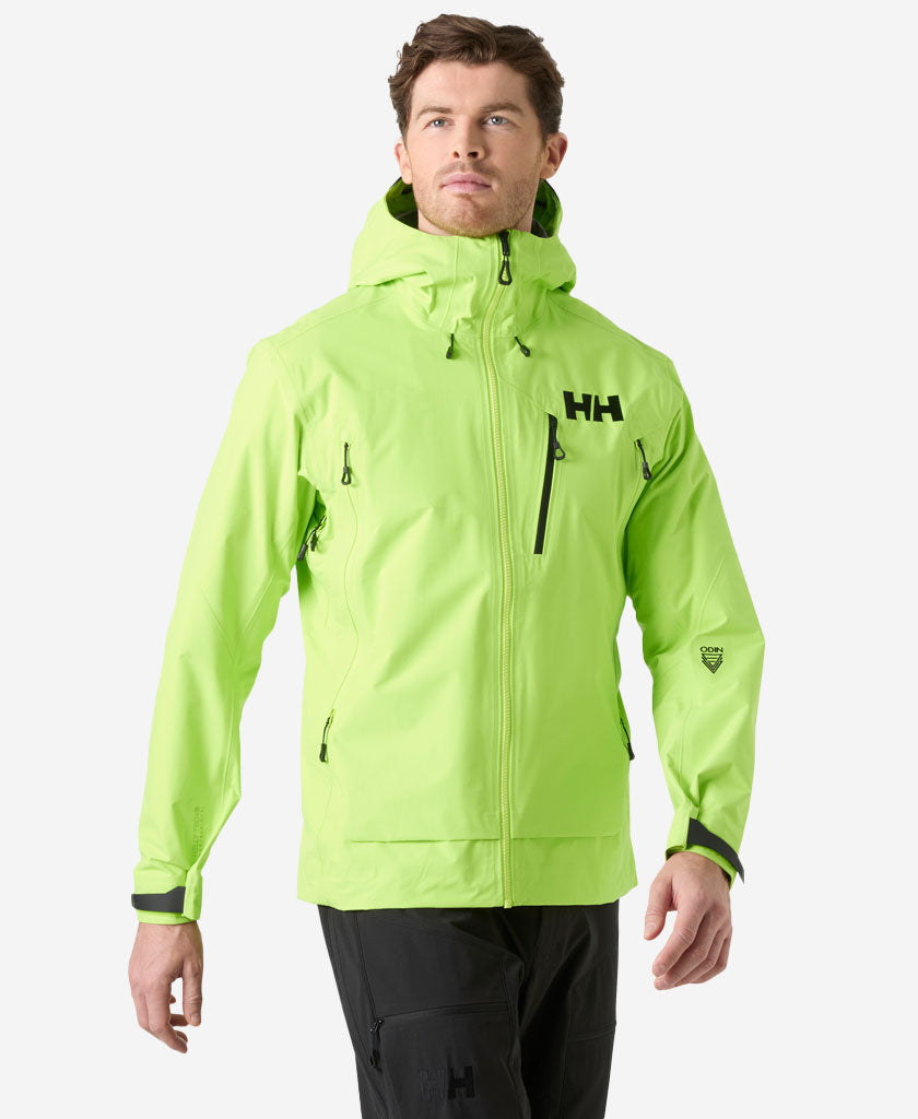 Image of Coats & Jackets. Product name - ODIN 9 WORLDS 3.0 JACKET, Luminous Green in Luminous Green colour by brand - Helly Hansen