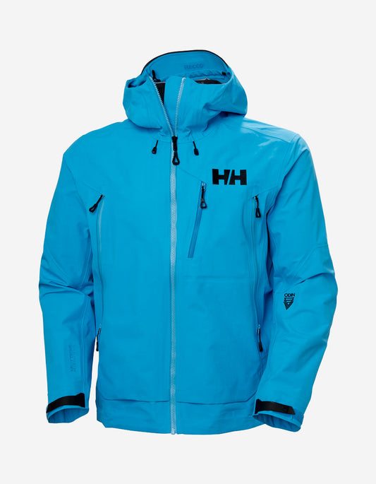 Image of Coats & Jackets. Product name - ODIN 9 WORLDS 3.0 JACKET, Cyan in Cyan colour by brand - Helly Hansen