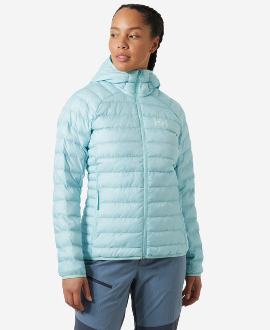 Image of Coats & Jackets. Product name - W BANFF HOODED INSULATOR, Barely Blue in Barely Blue colour by brand - Helly Hansen