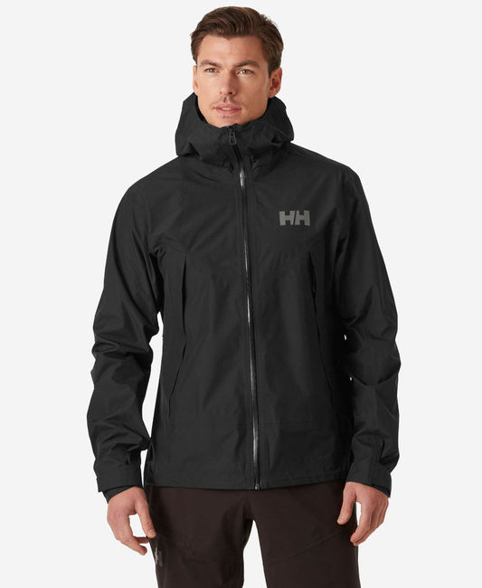 Image of Coats & Jackets. Product name - VERGLAS INFINITY SHELL JKT 2.0, Black in Black colour by brand - Helly Hansen