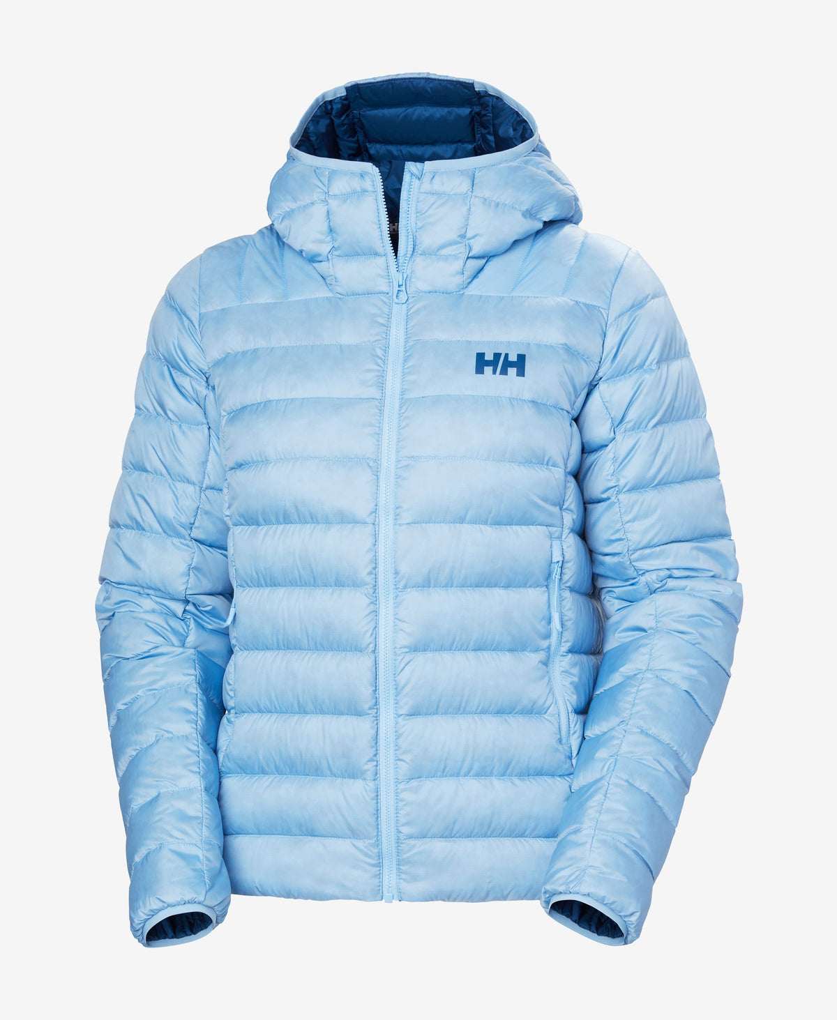 Image of Coats & Jackets. Product name - W VERGLAS HOODED DOWN 2.0, Bright Blue in Bright Blue colour by brand - Helly Hansen