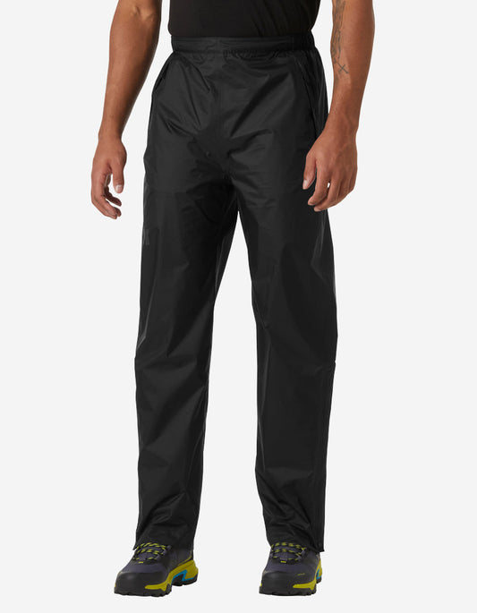 Image of a model wearing Pants. Product name - LOKE PANTS 2.0, Black in Black colour by brand - Helly Hansen