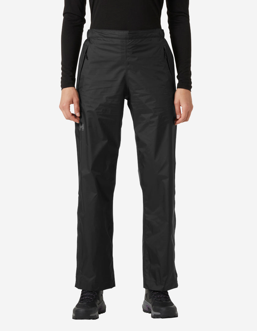 Image of a model wearing Pants. Product name - W LOKE PANTS 2.0, Black in Black colour by brand - Helly Hansen