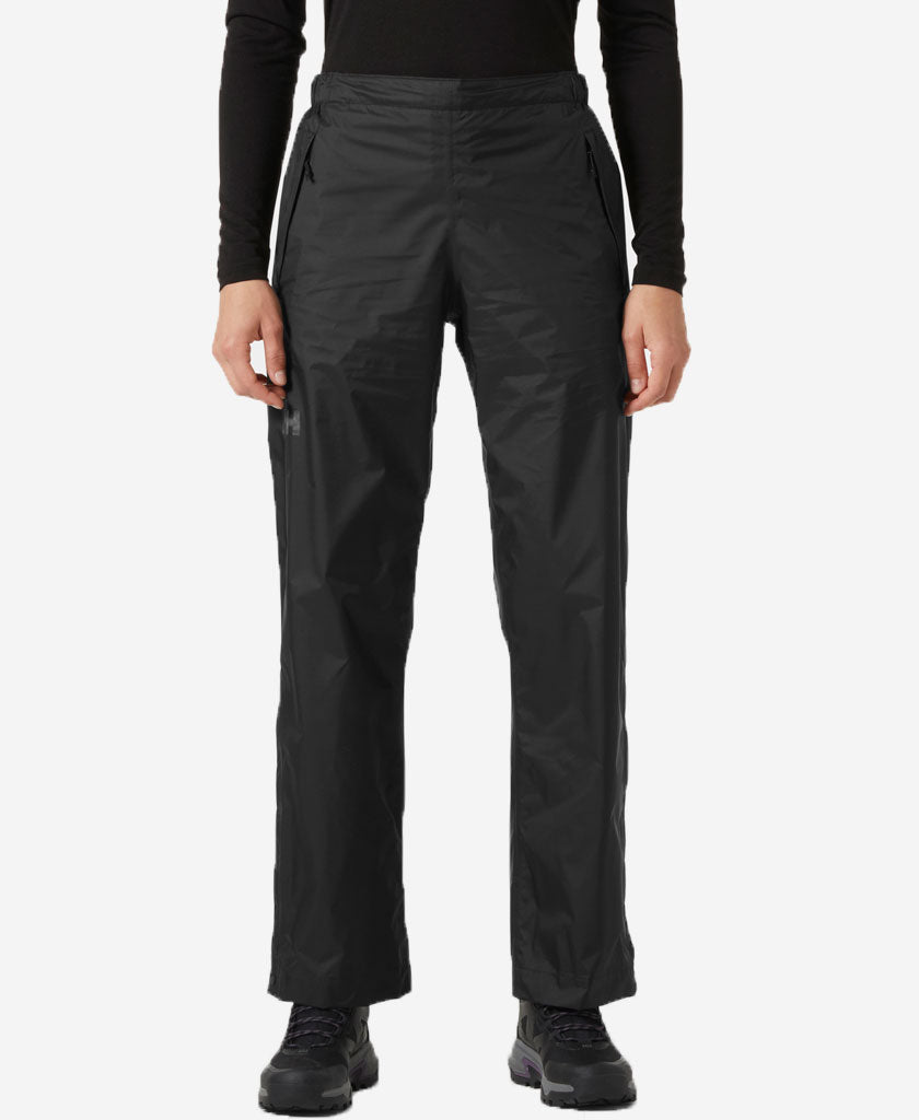 Image of a model wearing Pants. Product name - W LOKE PANTS 2.0, Black in Black colour by brand - Helly Hansen