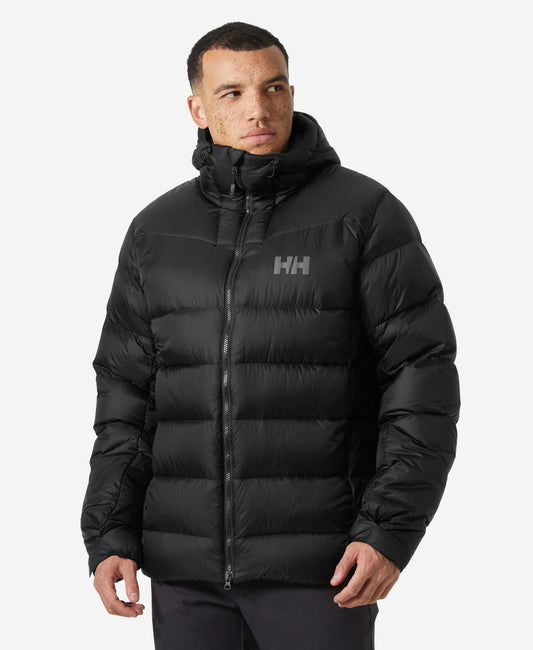 Image of Coats & Jackets. Product name - GLACIER DOWN JACKET, Black in Black colour by brand - Helly Hansen