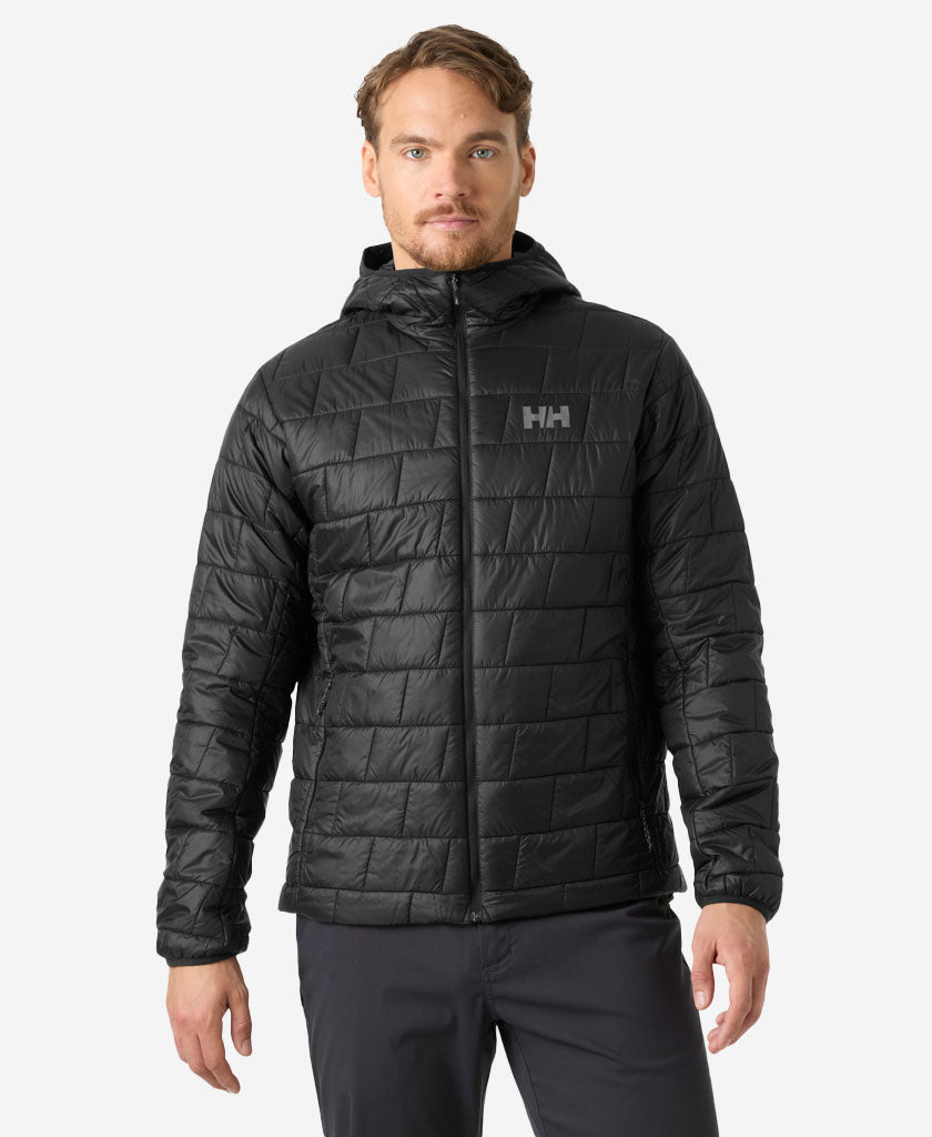 Image of Coats & Jackets. Product name - LIFALOFT HOODED INSULATOR, Black in Black colour by brand - Helly Hansen