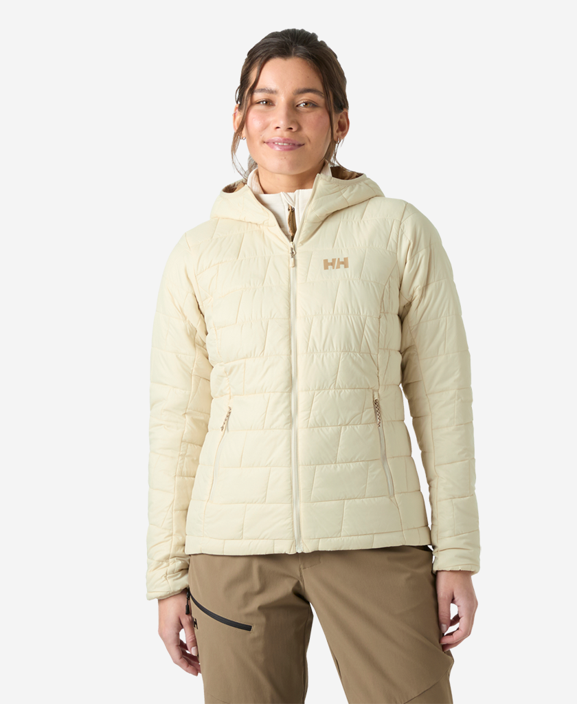 Image of Coats & Jackets. Product name - W LIFALOFT HOODED INSULATOR, Cream in Cream colour by brand - Helly Hansen