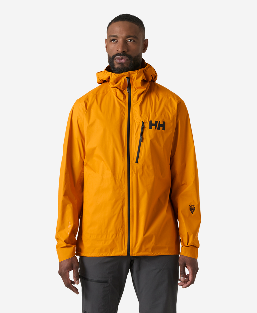 Image of Coats & Jackets. Product name - ODIN INFINITY MINIMALIST JKT, Ignite Orange in Ignite Orange colour by brand - Helly Hansen