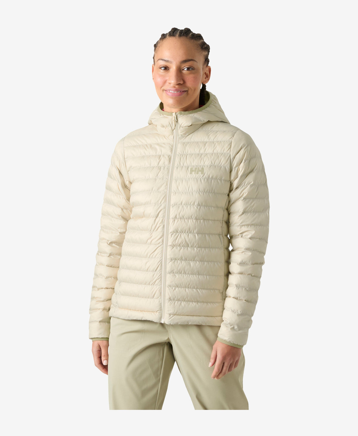 Image of Coats & Jackets. Product name - W SIRDAL HOODED INSULATOR, Cream in Cream colour by brand - Helly Hansen