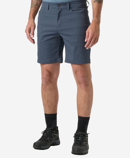 Image of a model wearing Shorts. Product name - HOLMEN 5 POCKET SHORT, Alpine Frost in Alpine Frost colour by brand - Helly Hansen