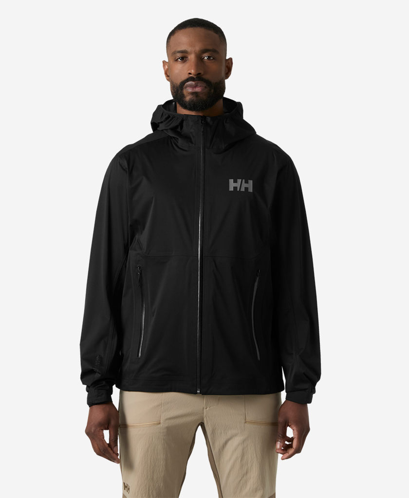 Image of Coats & Jackets. Product name - MOMENTUM 3L STRETCH JACKET, Black in Black colour by brand - Helly Hansen