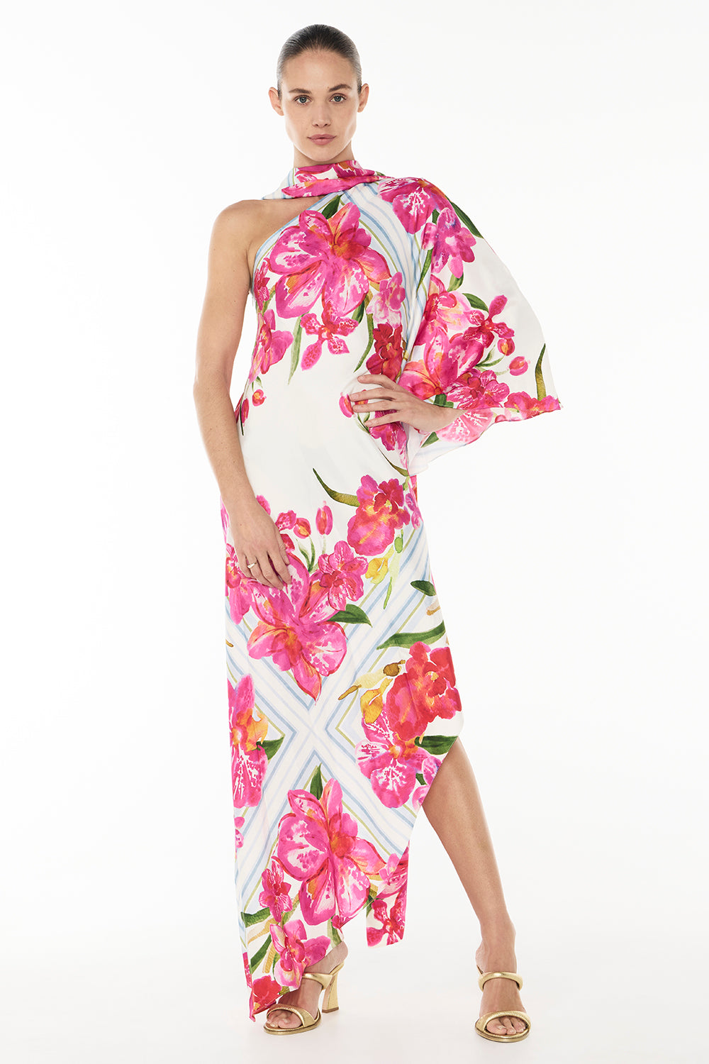 Take Me There Dress (Scarf Floral)