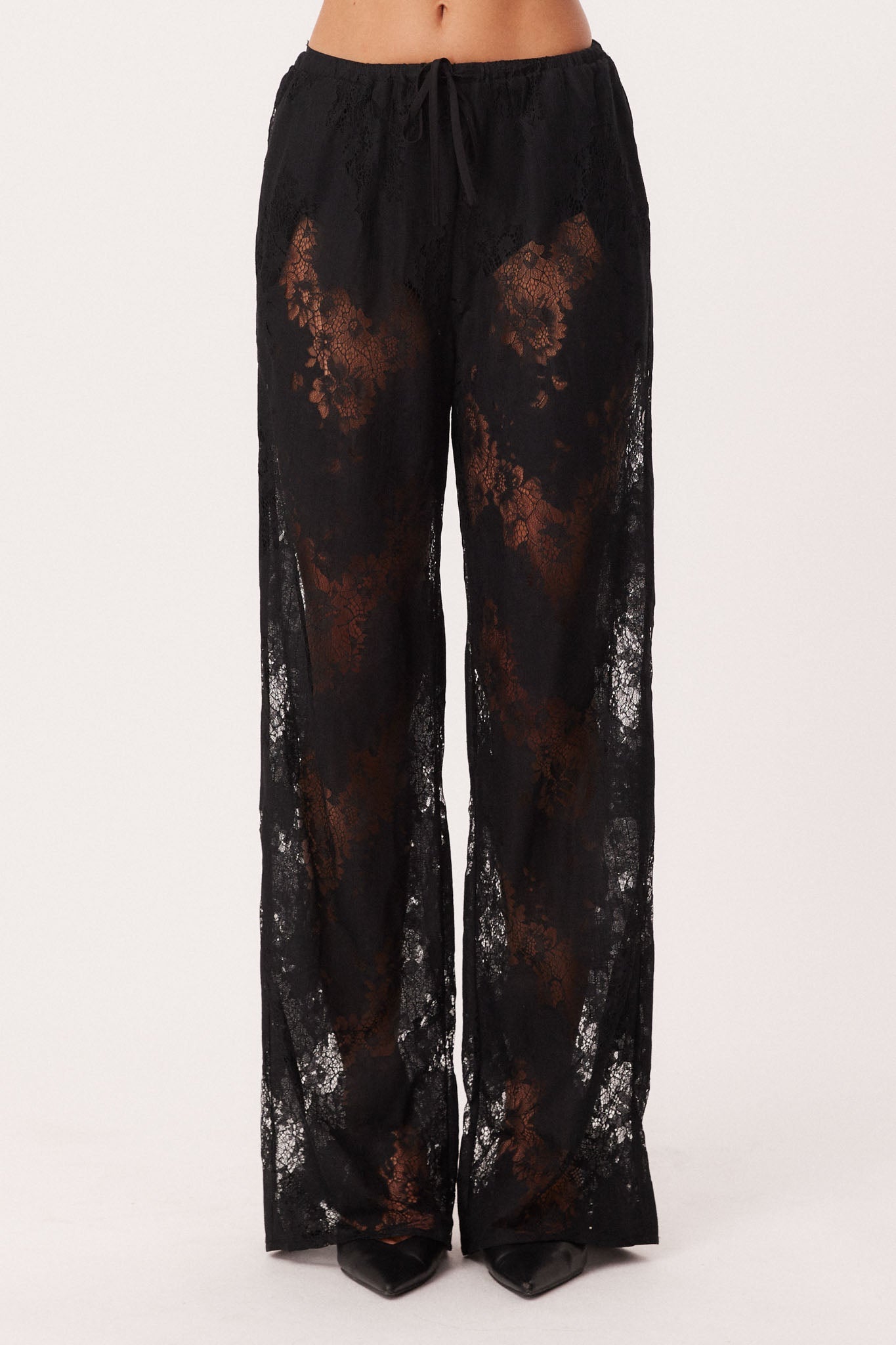 SNDYS NYSSA LACE PANTS (Black)