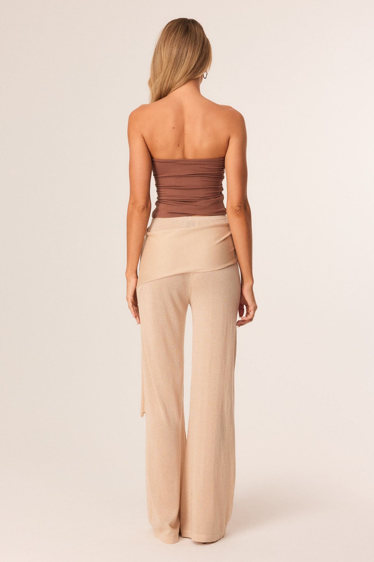 SNDYS CELINE SHIMMER PANTS (Beige)