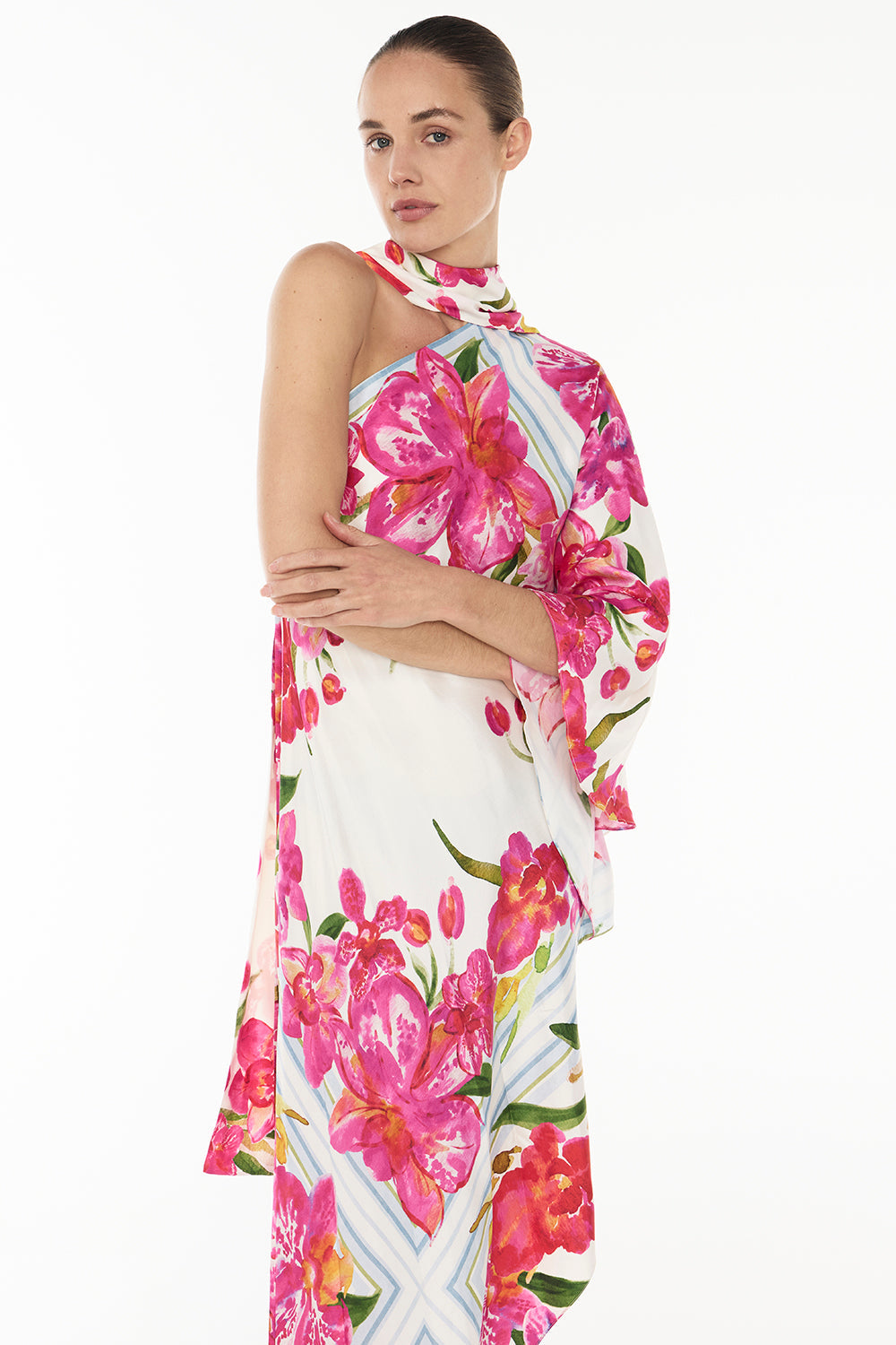 Take Me There Dress (Scarf Floral)