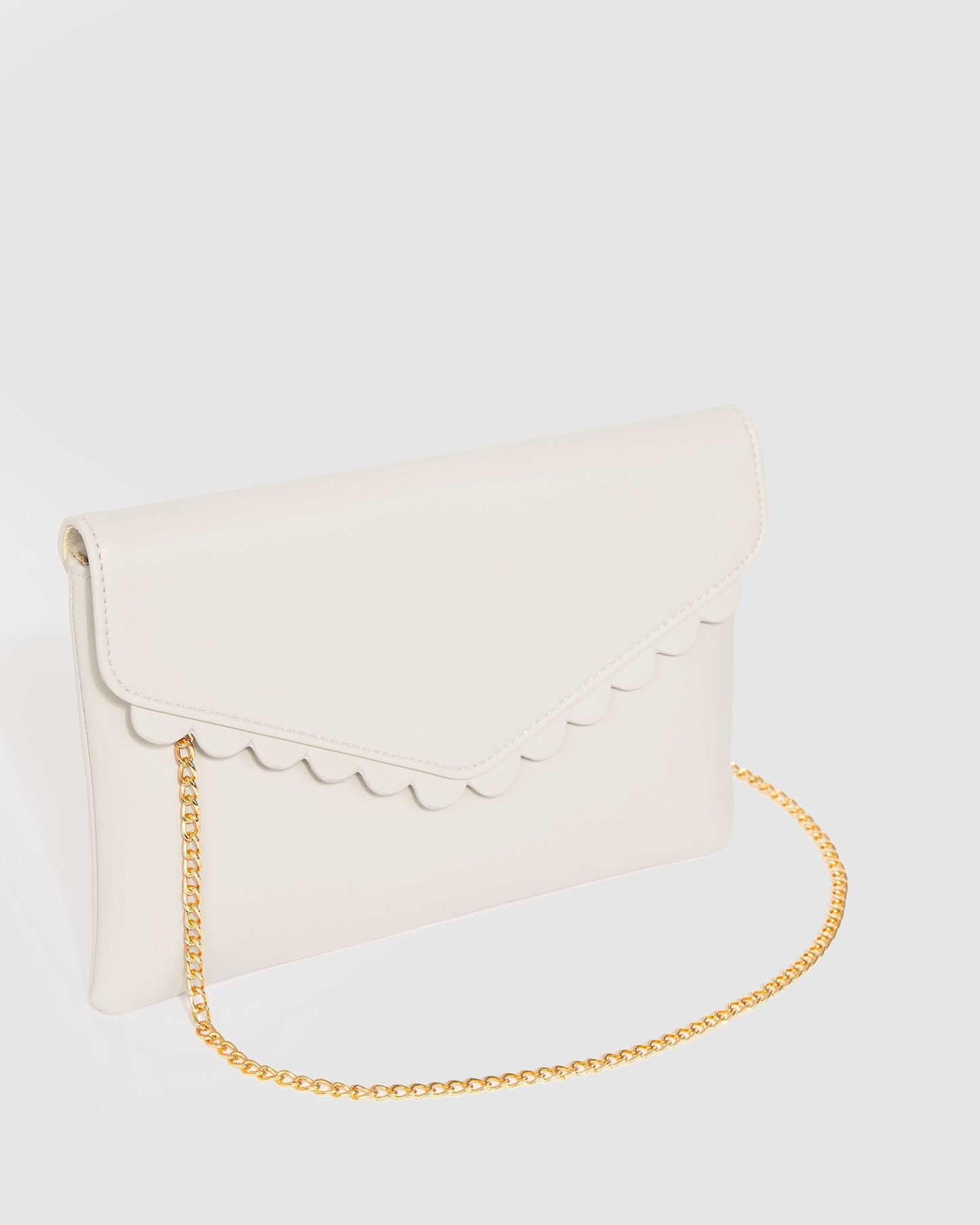 Colette by Colette Hayman Jordana Scallop Clutch Bag (Nude)