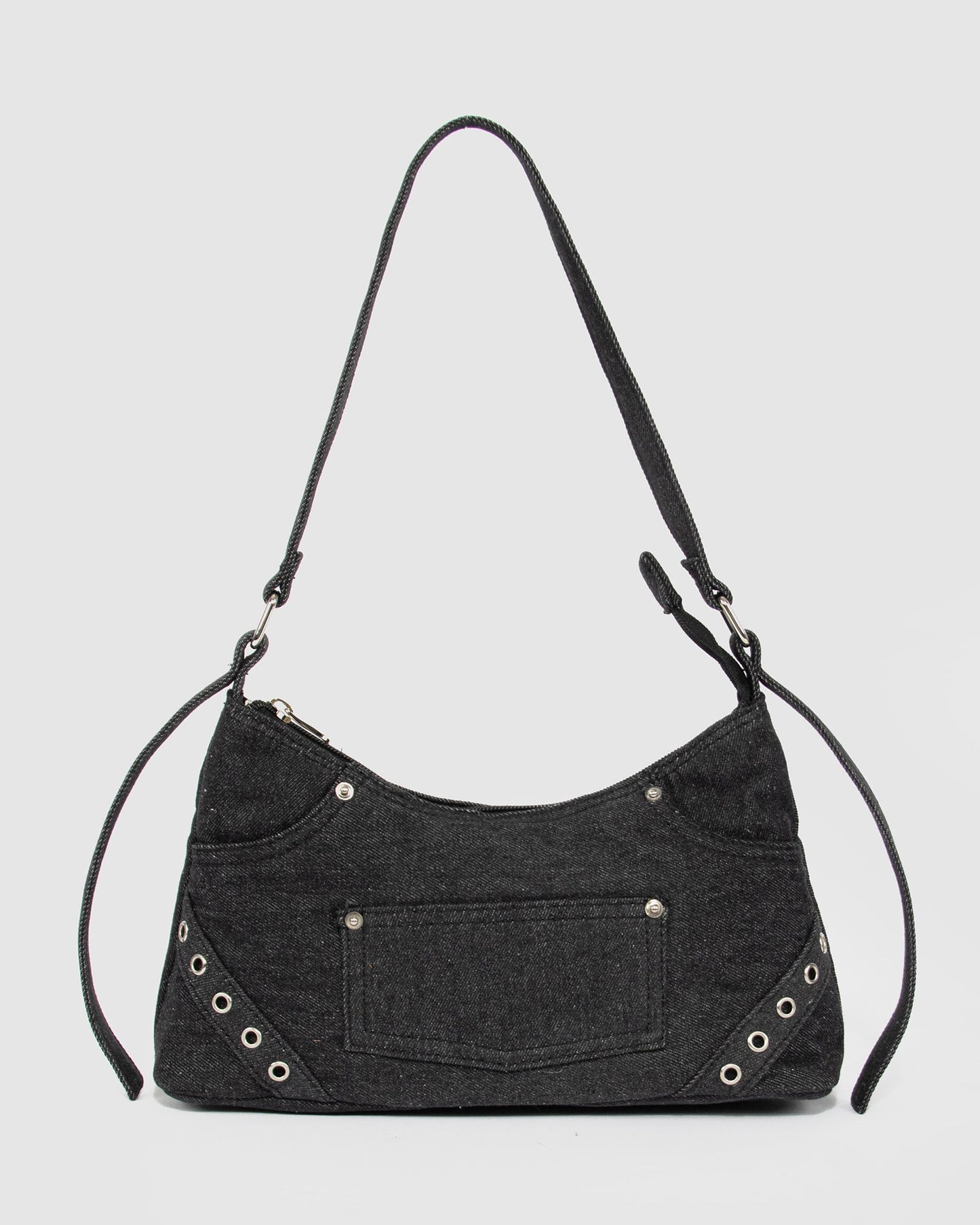 Colette by Colette Hayman Ashley Black Shoulder Bag (Denim)