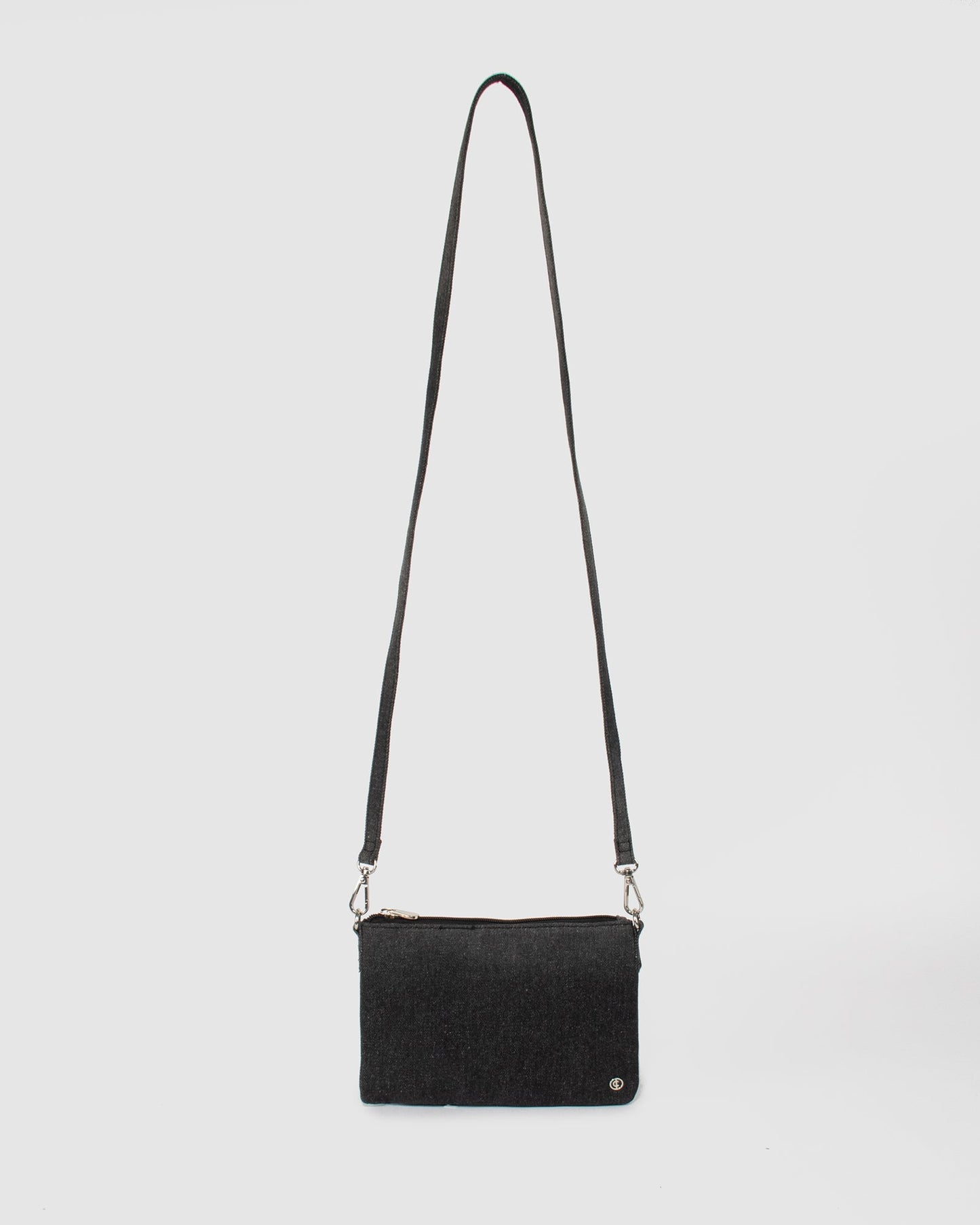 Colette by Colette Hayman Mary Kate Denim Crossbody (Grey)