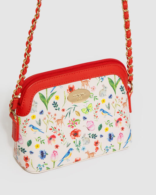 Image of Bags. Productname: Print Karen Crossbody Bag in Multi Colour colour by brand - Colette