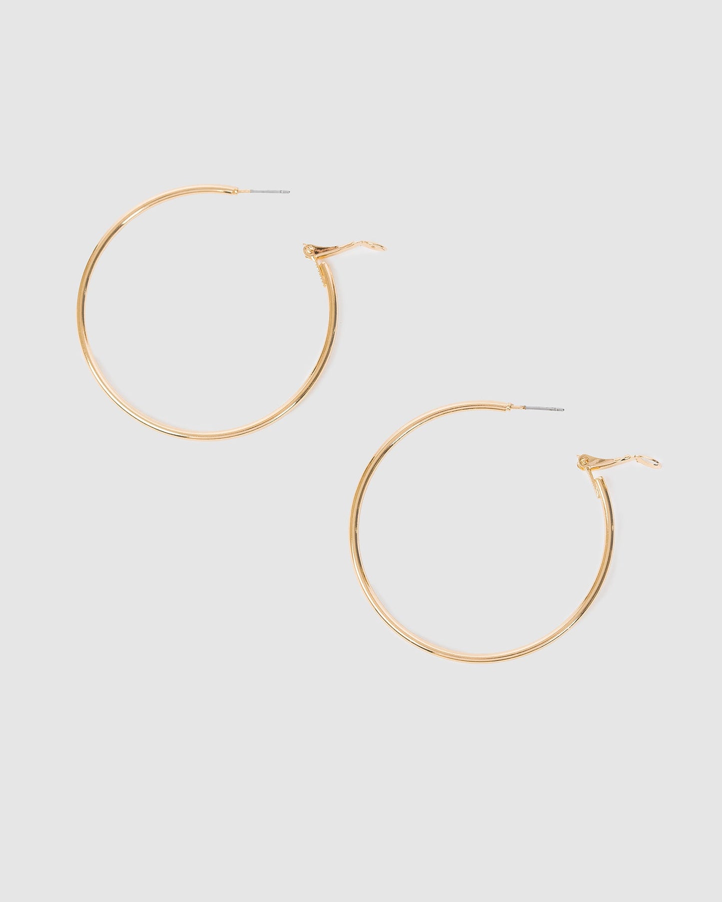 Colette by Colette Hayman Fine Hoop Earrings 50mm (Gold)