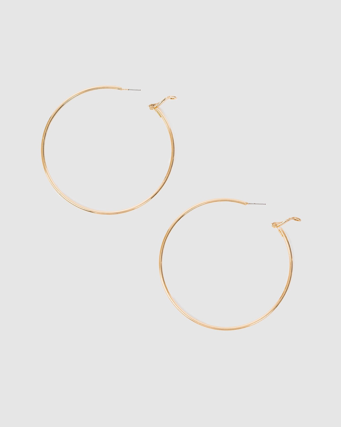 Colette by Colette Hayman Fine Hoop Earrings 70mm (Gold)