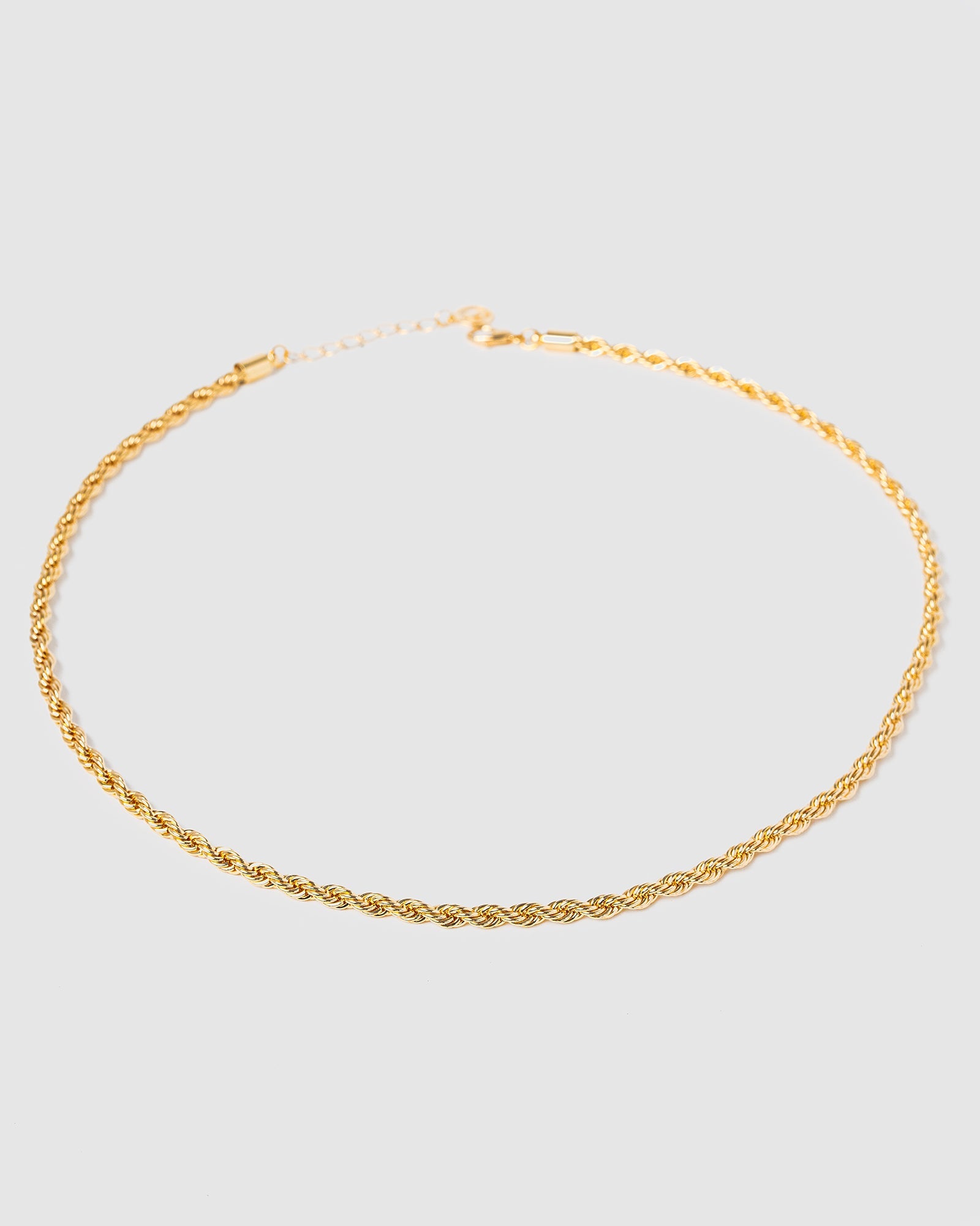 Image of Necklaces. Productname: Colette Gold Thin Rope Chain Necklace in Gold colour by brand - Colette