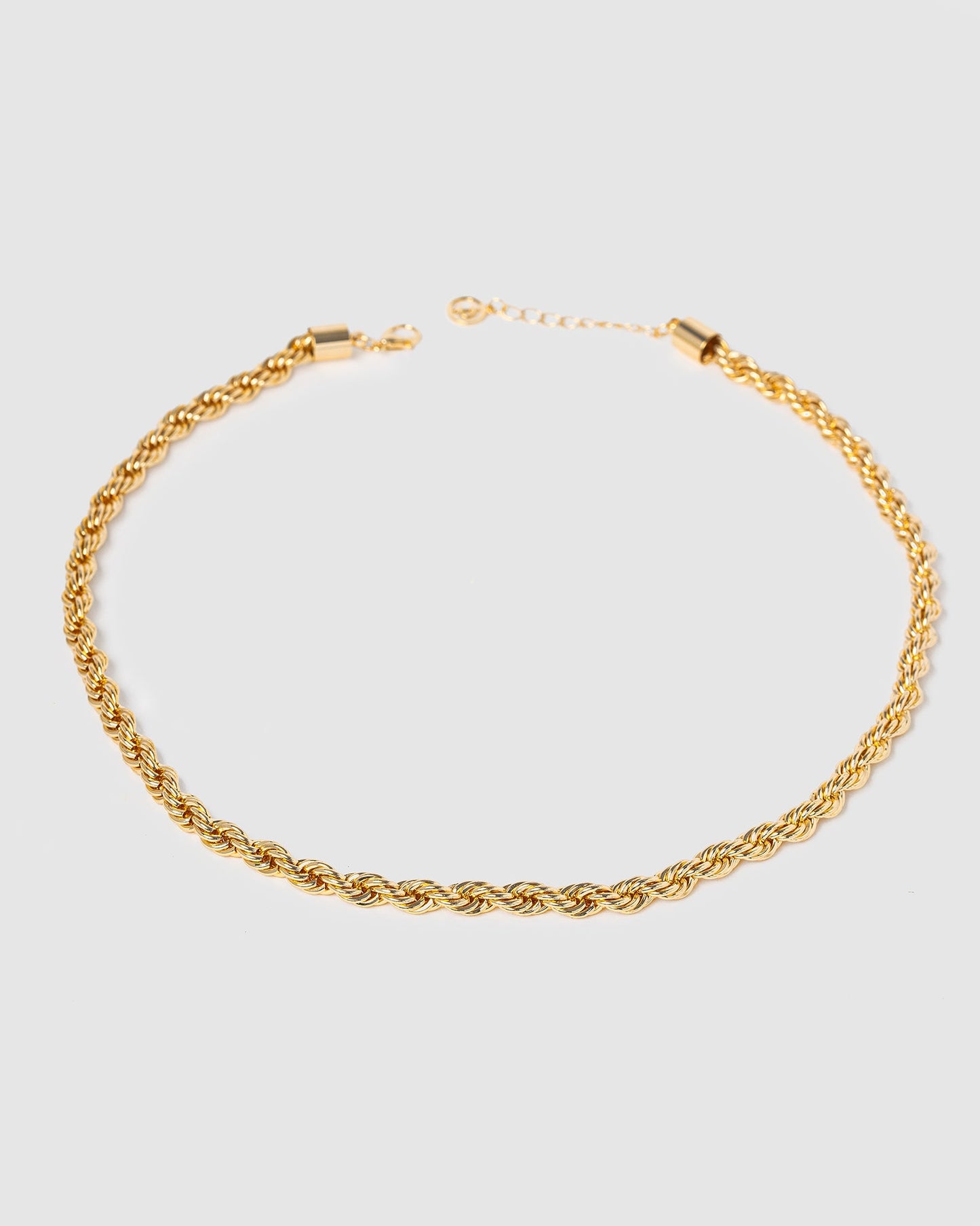 Image of Necklaces. Productname: Colette Gold Thick Rope Chain Necklace in Gold colour by brand - Colette