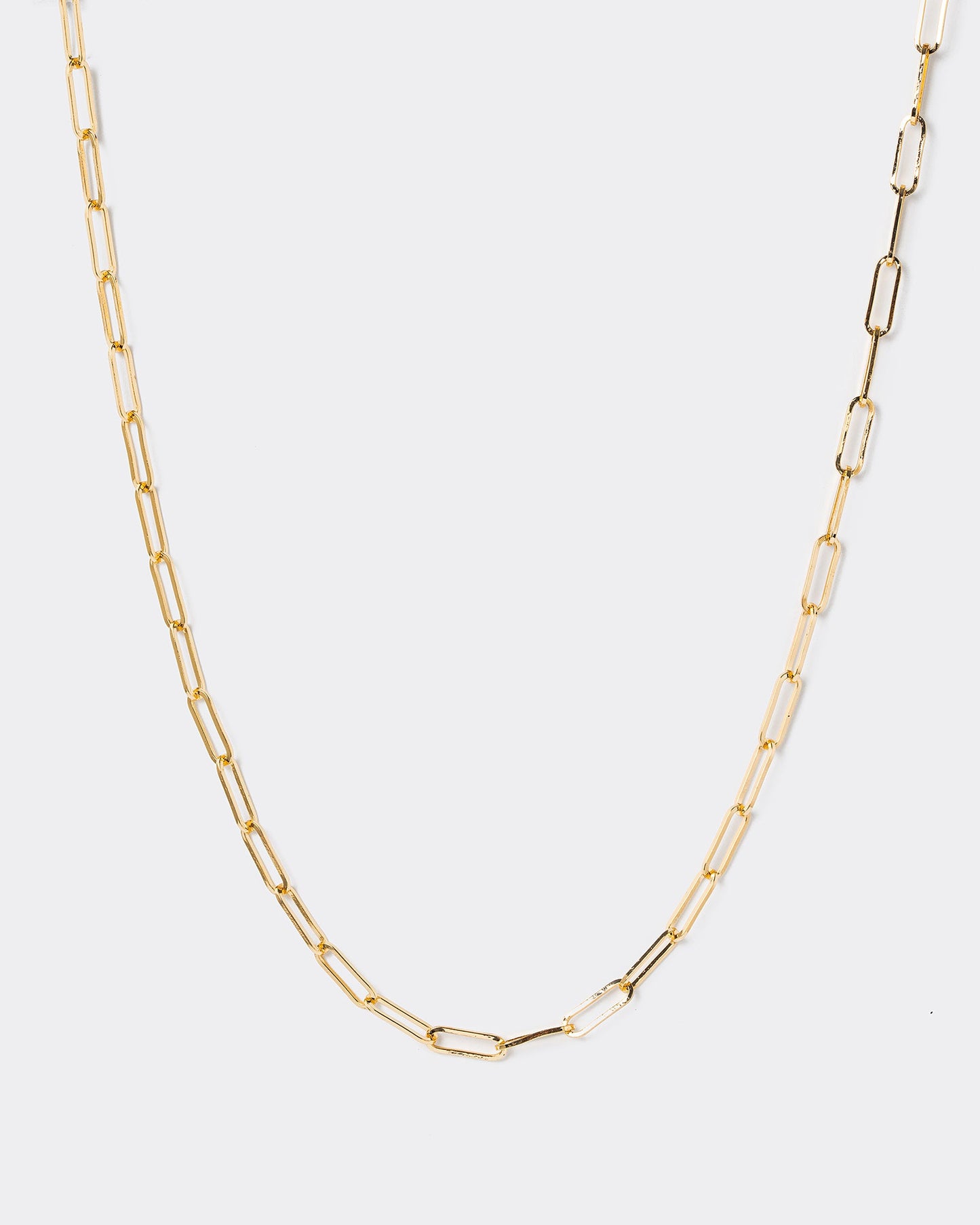 Colette by Colette Hayman Paperclip Chain Necklace (Gold)
