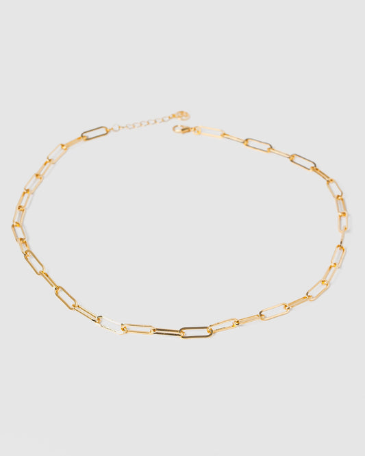 Image of Necklaces. Productname: Colette Gold Paperclip Chain Necklace in Gold colour by brand - Colette